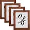 Craig Frames 4 Pack: Bauhaus 125 Dark Walnut Picture Frame with Mat